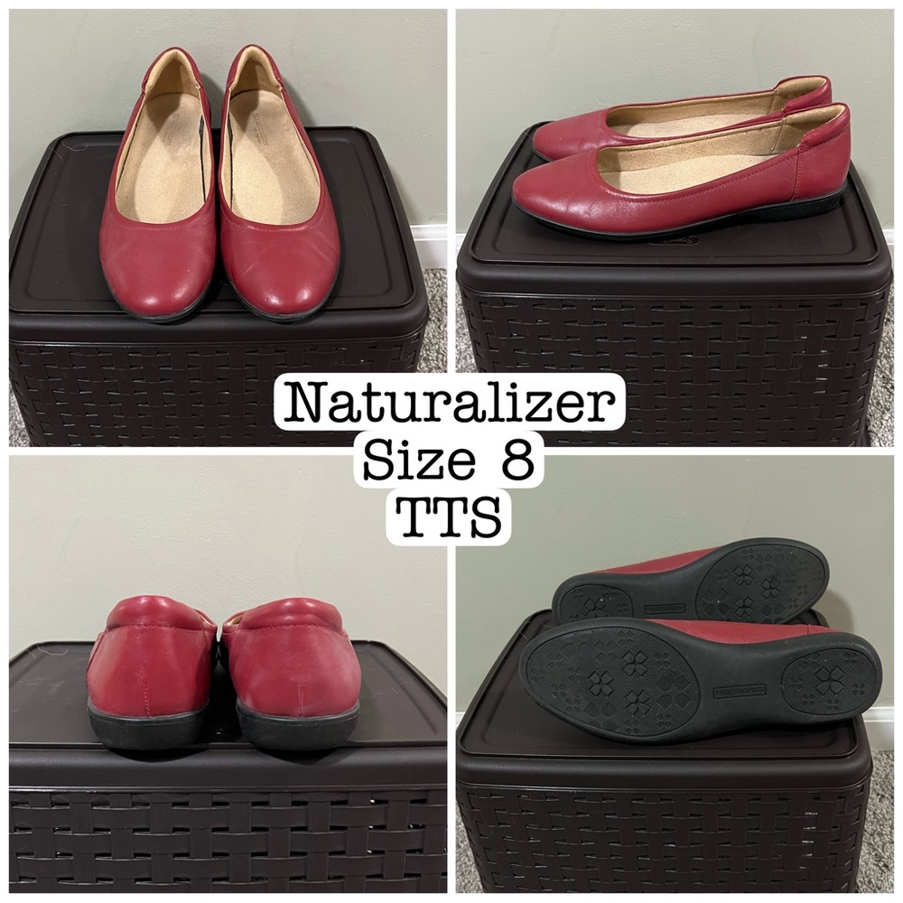 Naturalizer red ballet flats